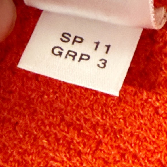 ST. JOHN Textured Knit Gold-Button Patch Pocket Blazer Jacket Orange Size 4 - Picture 12 of 12